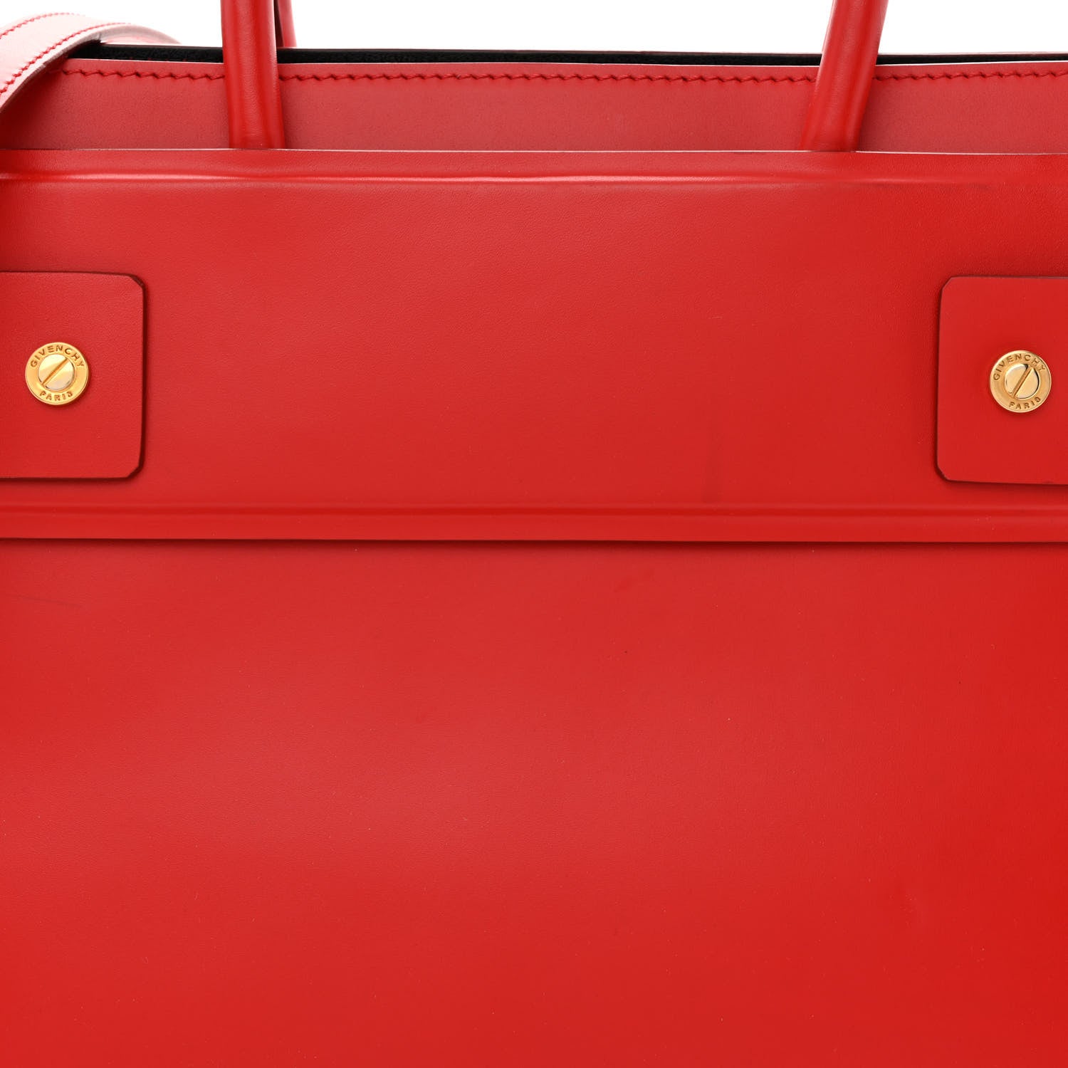 Givenchy Smooth Calfskin Small Horizon Satchel Red 8 of 15