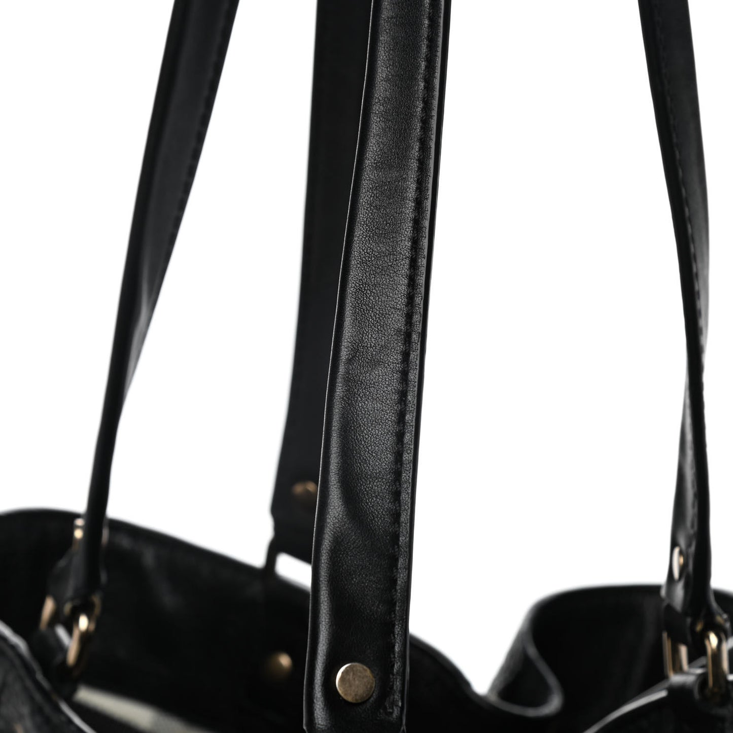 Grainy Calfskin House Check Medium Maidstone Black
