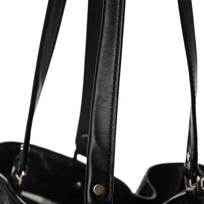 Burberry Grainy Calfskin House Check Medium Maidstone Black 17 of 18