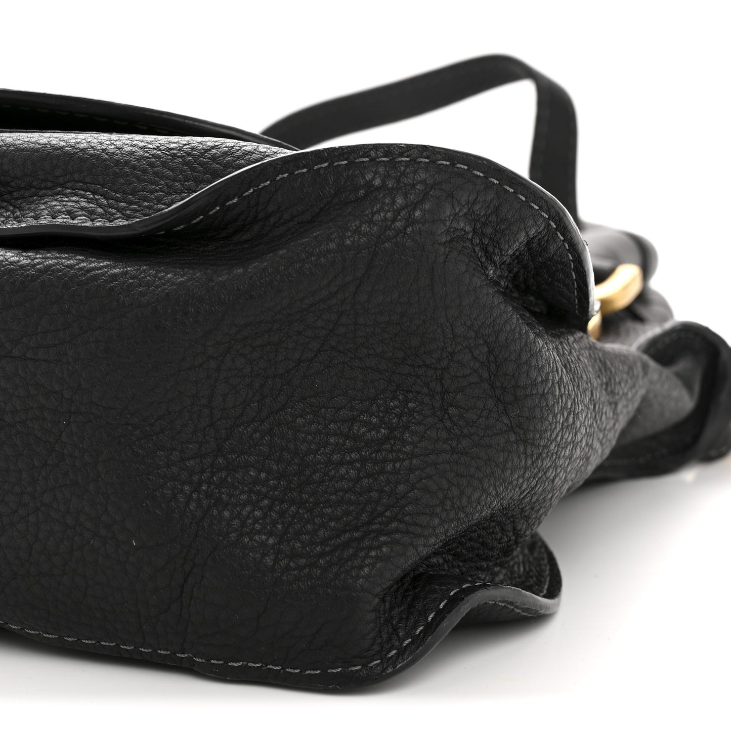 Calfskin Medium Marcie Satchel Black