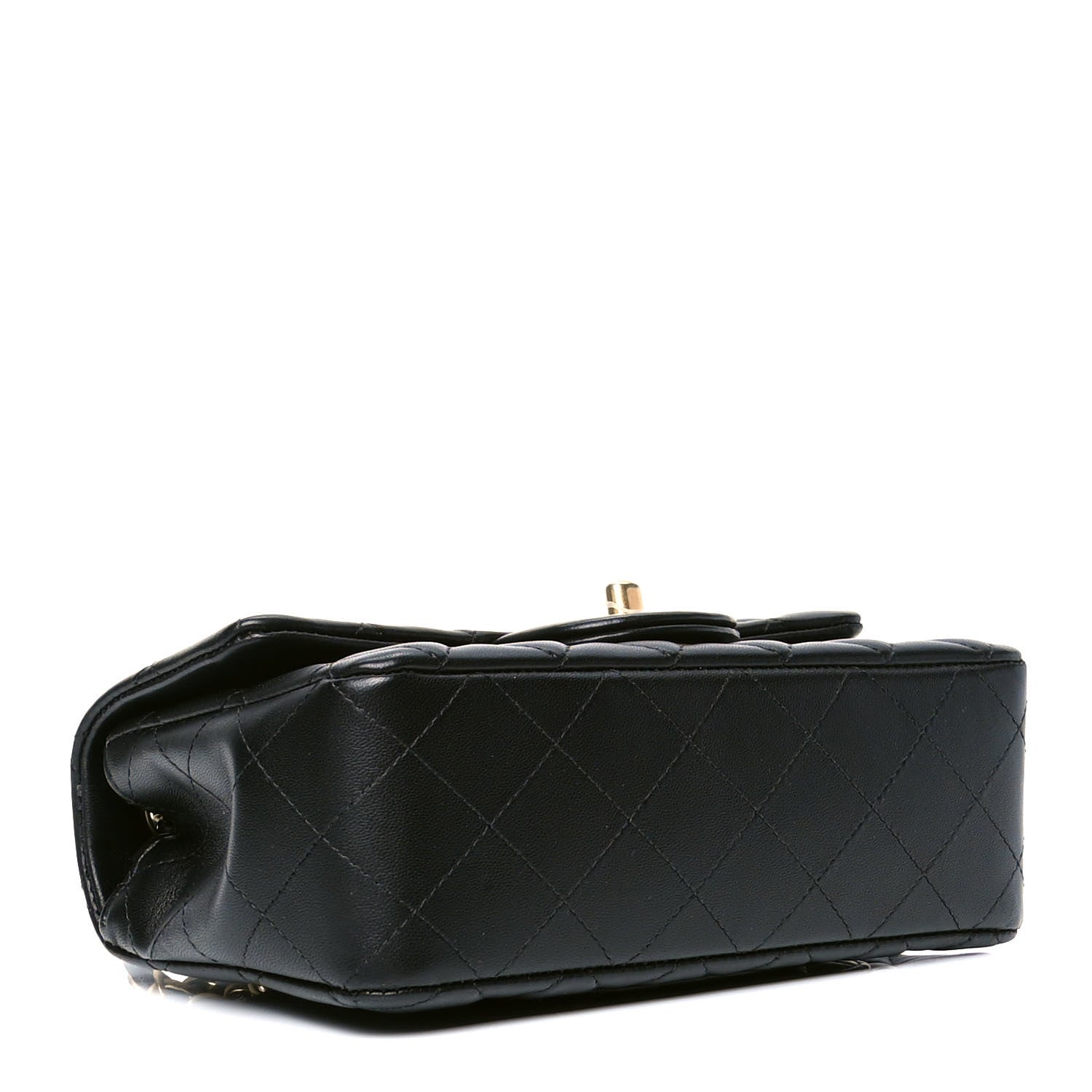 Chanel Lambskin Quilted Mini Rectangular Flap Black 6 of 8