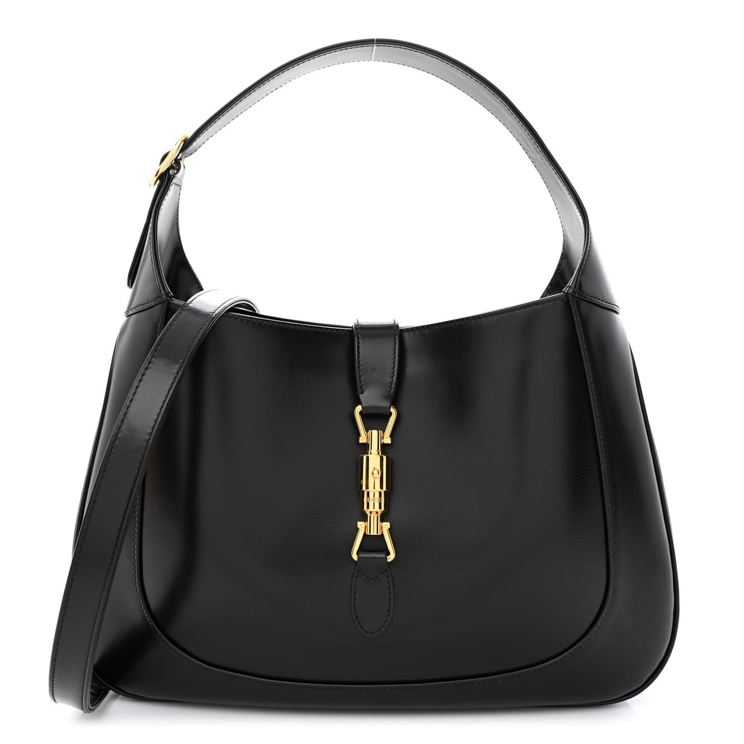 Boarded Dyana Lux Calfskin Medium Jackie 1961 Hobo Black