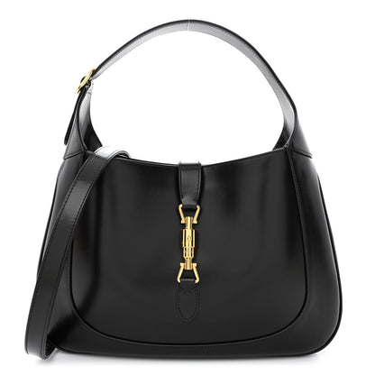 Gucci Boarded Dyana Lux Calfskin Medium Jackie 1961 Hobo Black 1 of 14
