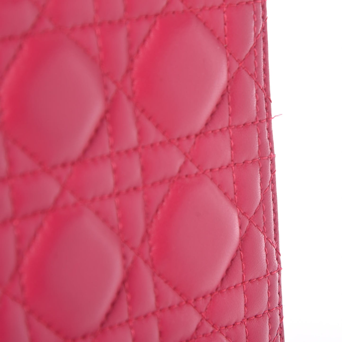 Lambskin Cannage Medium Lady Dior Pink