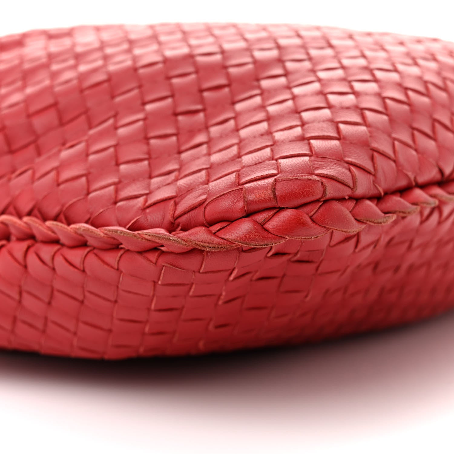 Bottega Veneta Nappa Intrecciato Large Veneta Hobo Red 8 of 11