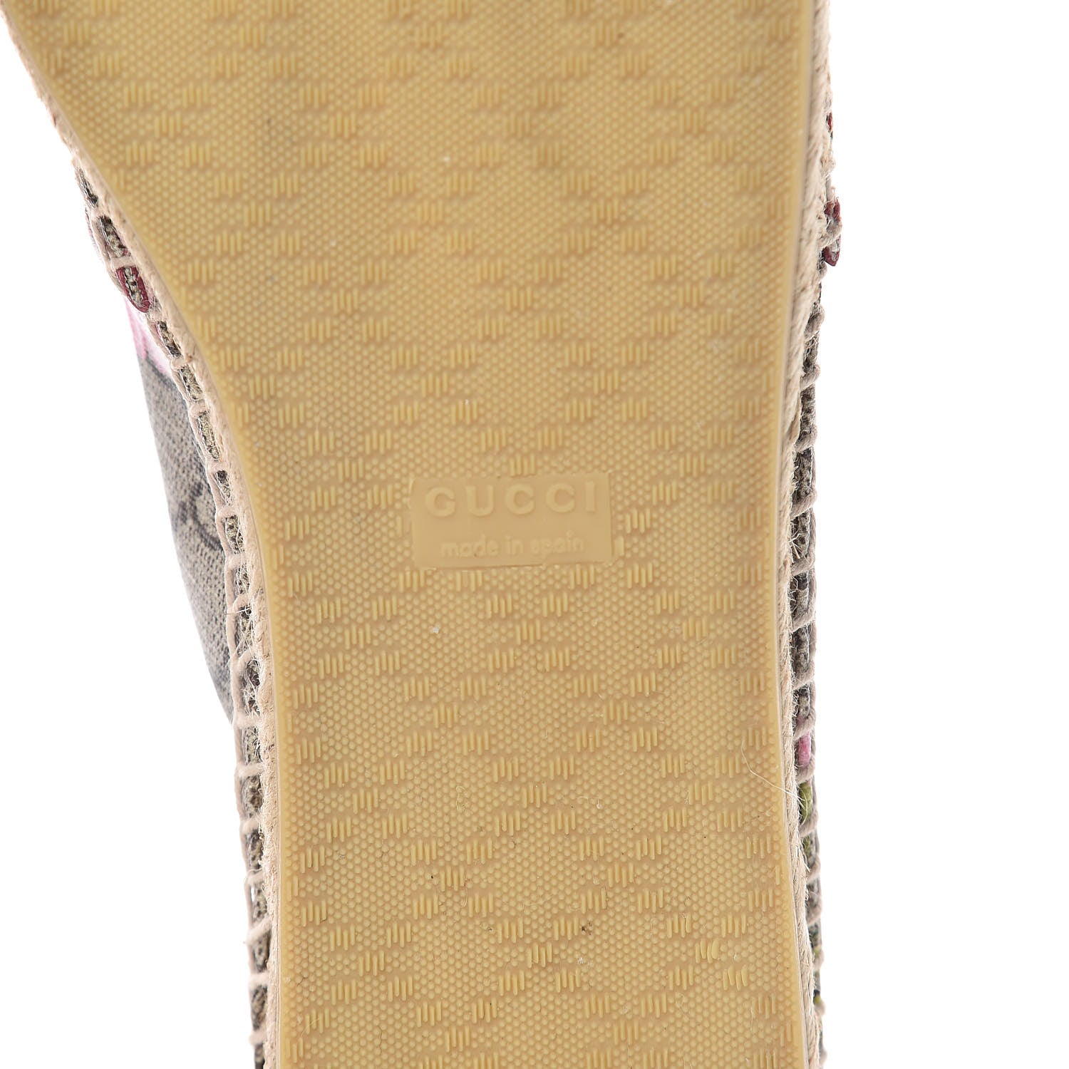 Gucci GG Supreme Monogram Blooms Espadrilles 42 Beige Multicolor Dry Rose 7 of 9