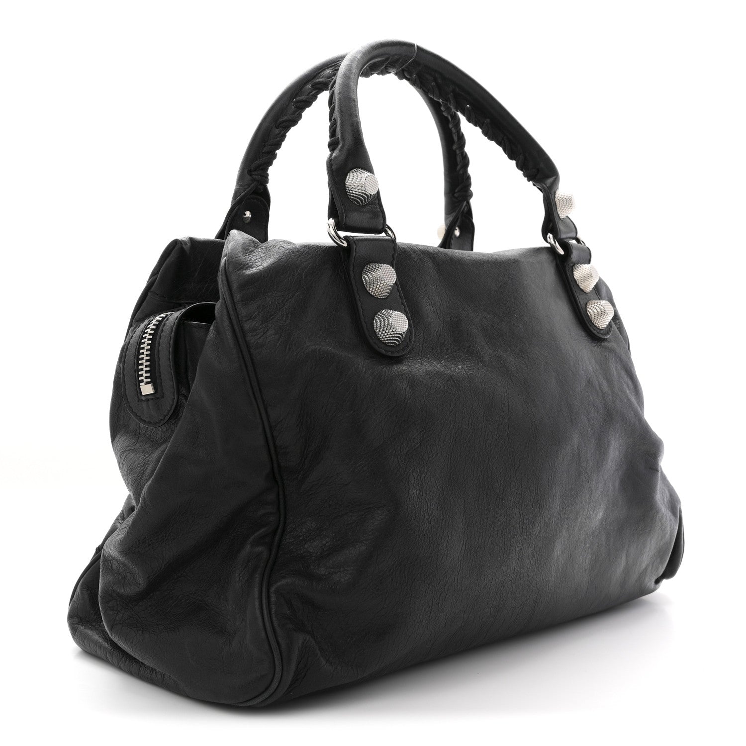 Balenciaga Agneau Giant 21 Silver Hardware Mid Day Black 3 of 12