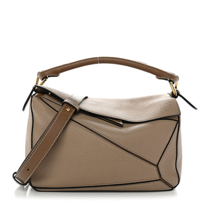 Loewe Grained Calfskin Small Puzzle Bag Sand Mink 1 of 10