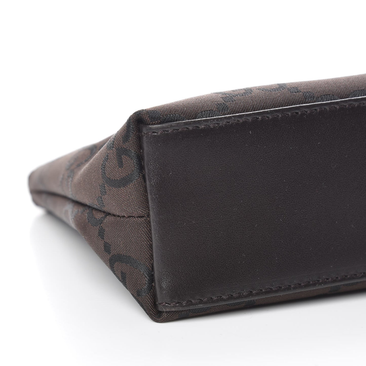 Nylon Monogram Cosmetic Pouch Brown