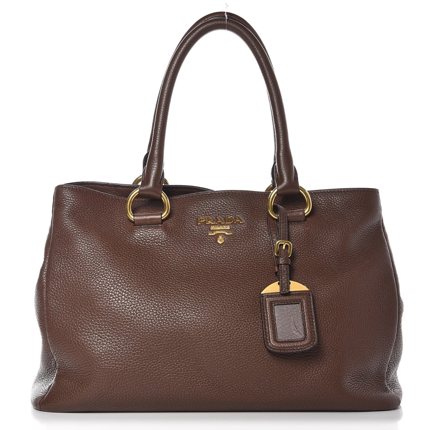 Vitello Daino Shopping Tote Bruciato