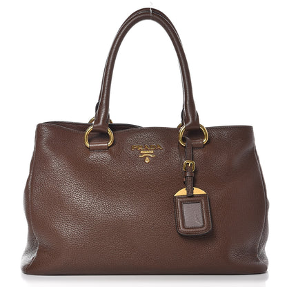 Prada Vitello Daino Shopping Tote Bruciato 1 of 7