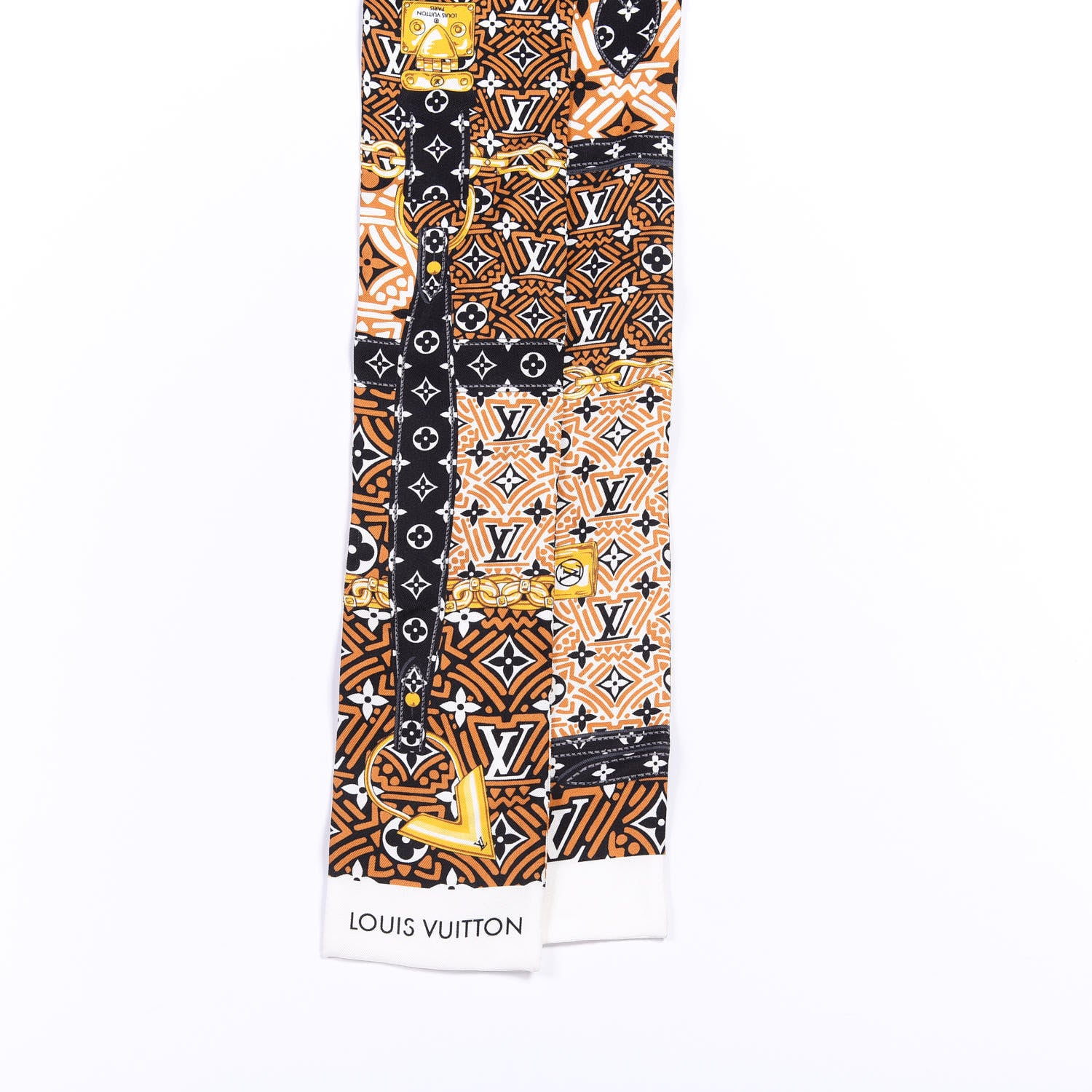 Louis Vuitton Silk Monogram Crafty Confidential Bandeau Caramel 2 of 3