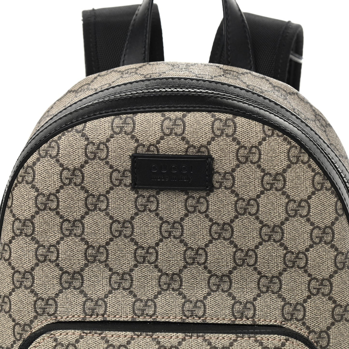 GG Supreme Monogram Small Eden Day Backpack Black