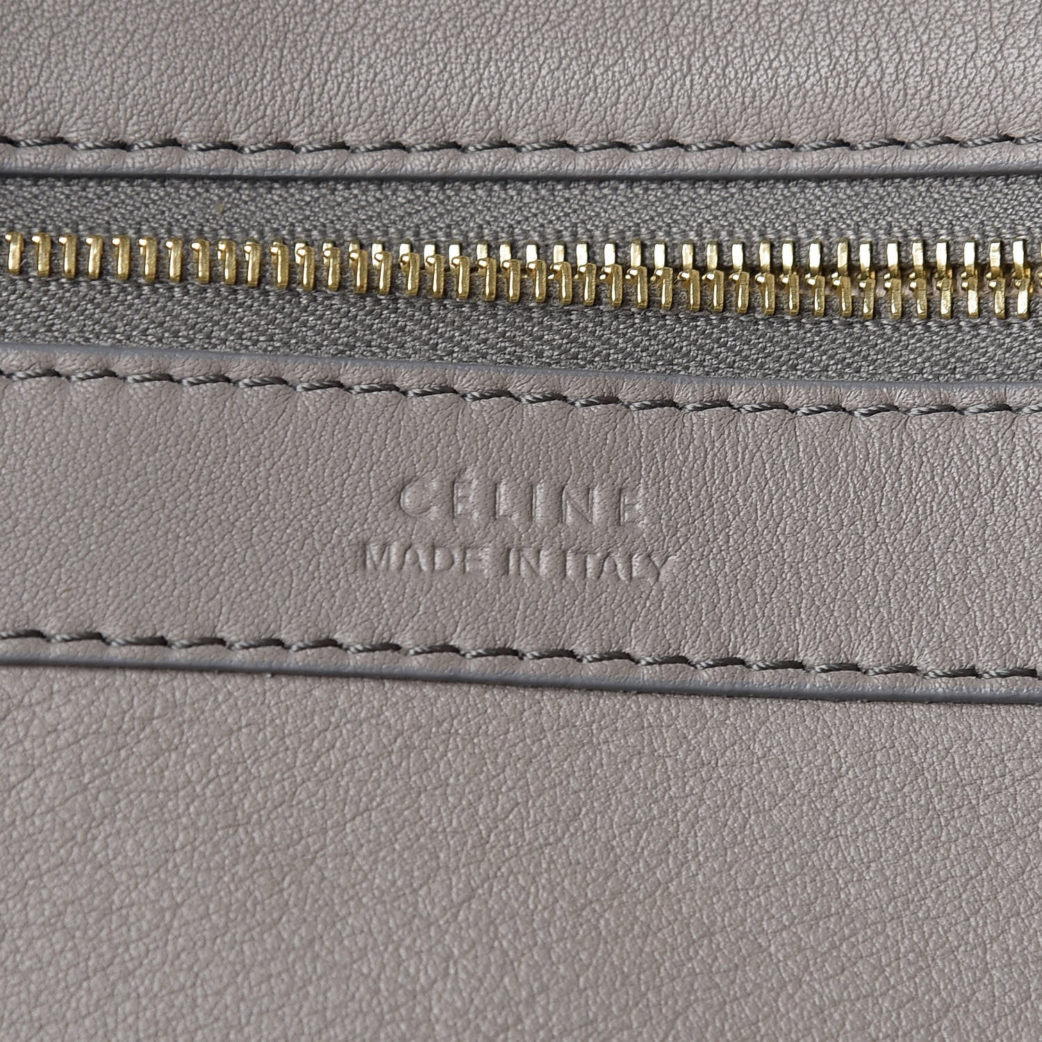 Celine Soft Grained Calfskin Medium Horizontal Cabas Phantom Grey 7 of 11