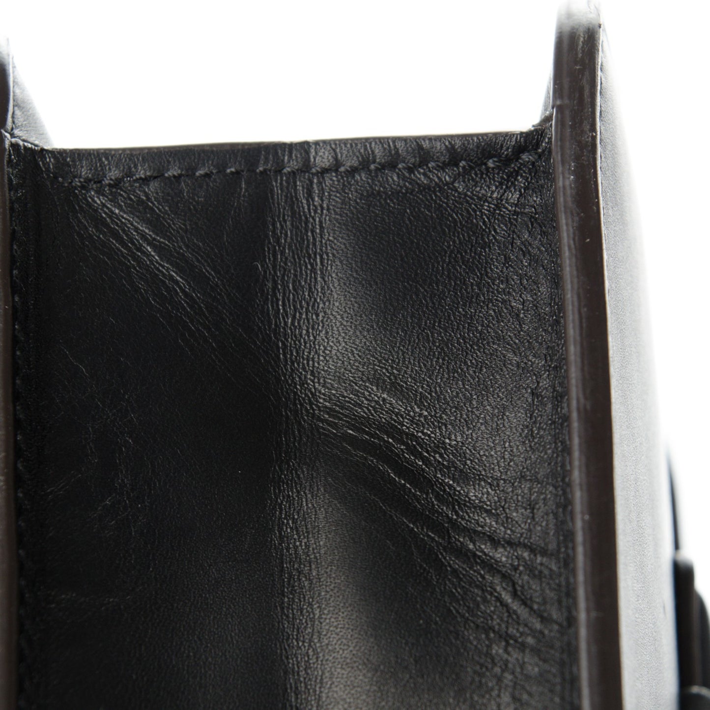 Natural Calfskin Medium Symmetrical Bag Black