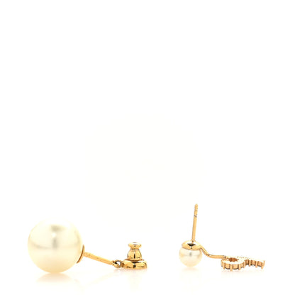 Christian Dior Crystal Pearl My ABCDior P Tribale Earring Gold 3 of 4