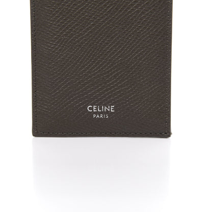 Celine Grained Calfskin Compact Card Holder Khaki 6 of 7