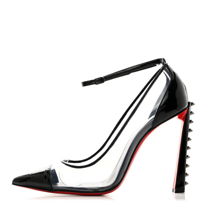 Christian Louboutin Patent PVC Debout Condorapik 100 Pumps 39 Black 1 of 7