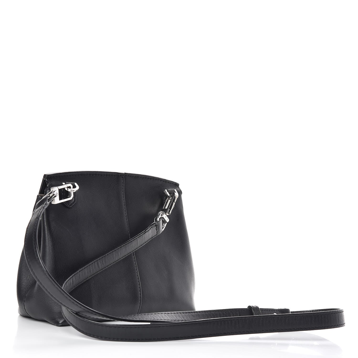 Alexander Wang Lambskin Small Eyelets Marion Tote Black Silver Hardware 3 of 11