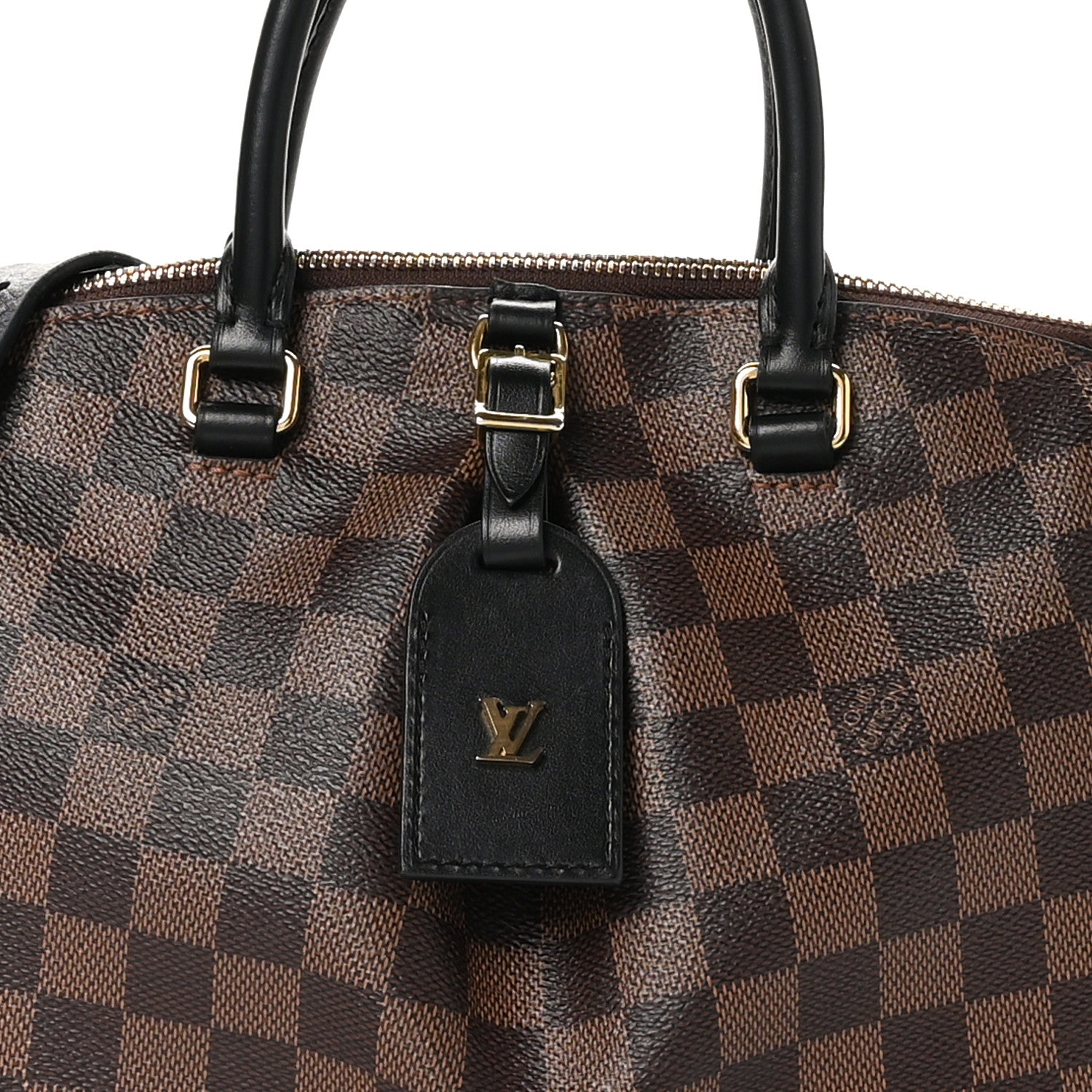 Louis Vuitton Damier Ebene Odeon Tote PM Black 7 of 9
