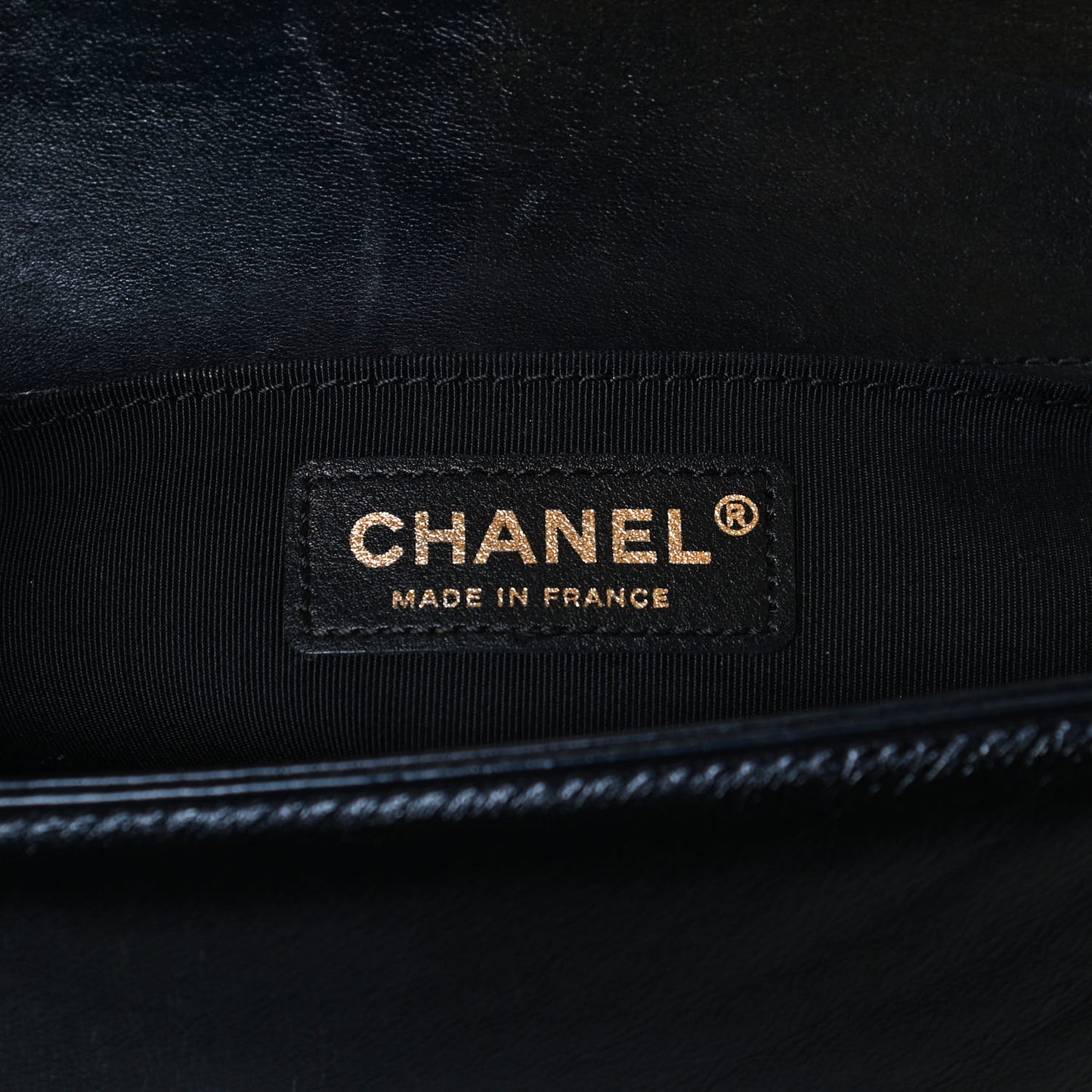 Calfskin Quilted Medium Boy Flap Black