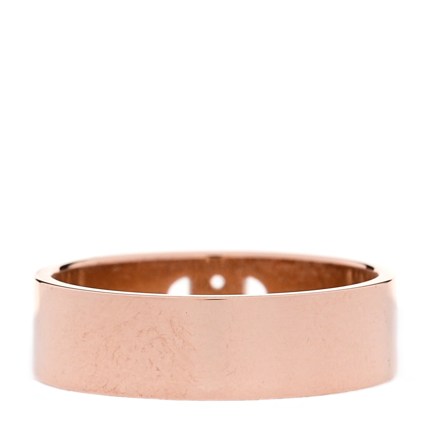 18K Rose Gold Diamond PM H D'Ancre Ring 54 7