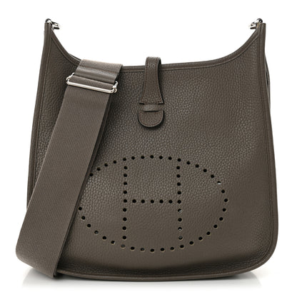 Hermes Taurillon Clemence Evelyne III PM Etain 1 of 11