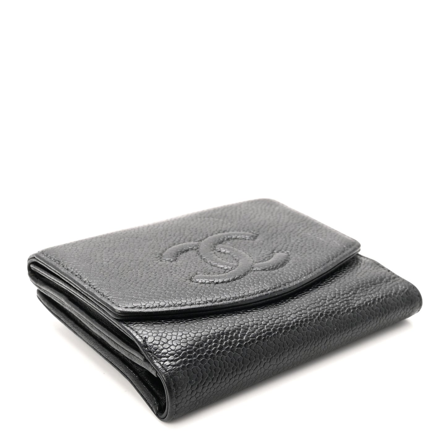 Caviar Timeless CC Flap Wallet Black