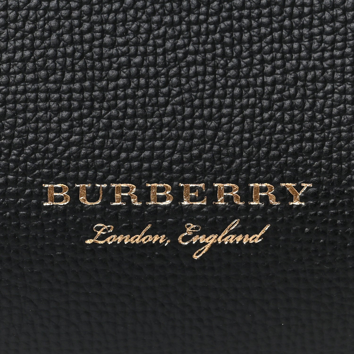 Burberry Derby Calfskin House Check Small Banner Tote Black 8 of 8