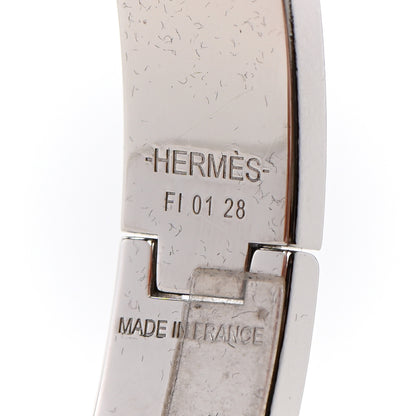 Hermes Enamel Narrow Clic Clac H Bracelet PM White 4 of 5