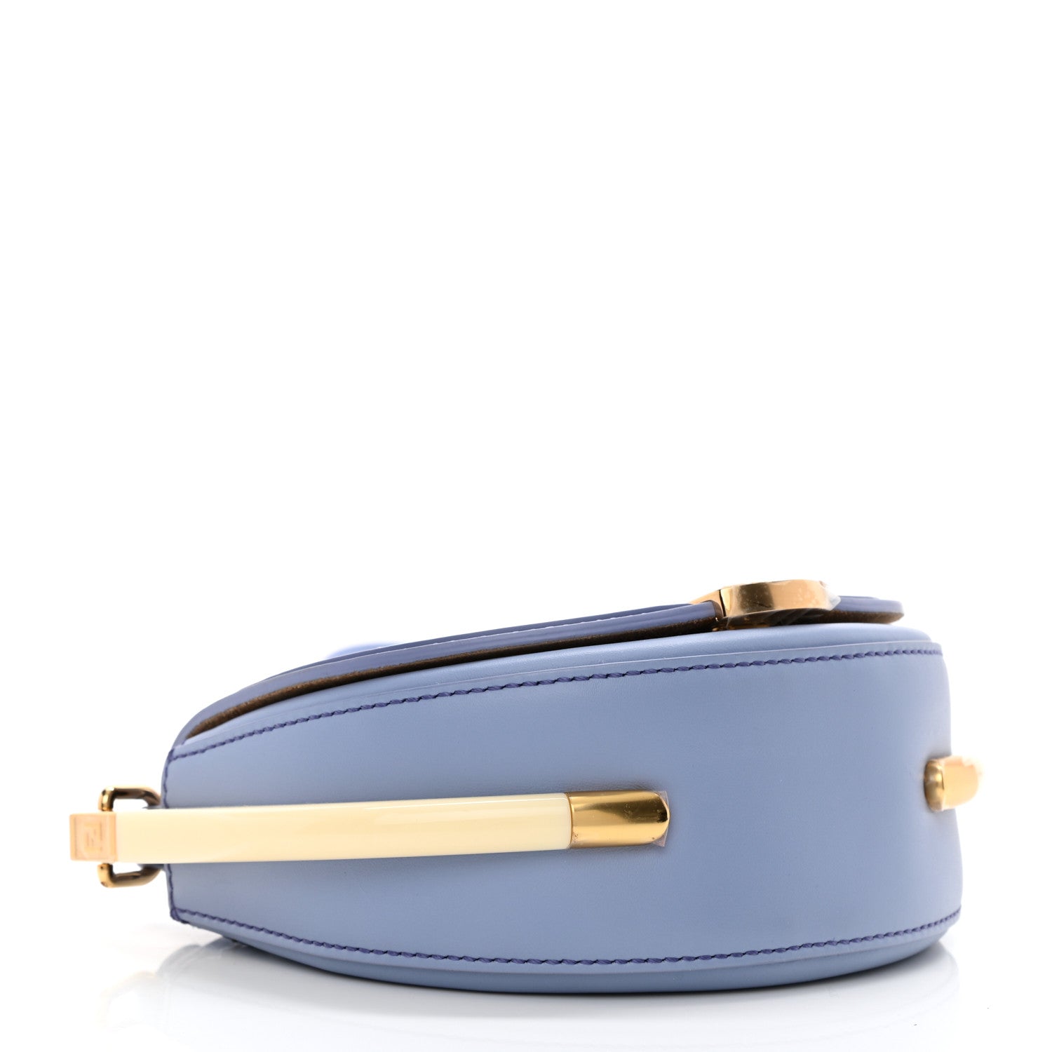 Fendi Vitello King Plexiglass Moonlight Shoulder Bag Azzurro Sky 4 of 8