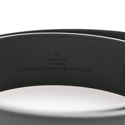 Gucci Calfskin Double G 40mm Belt 80 32 Black 3 of 6