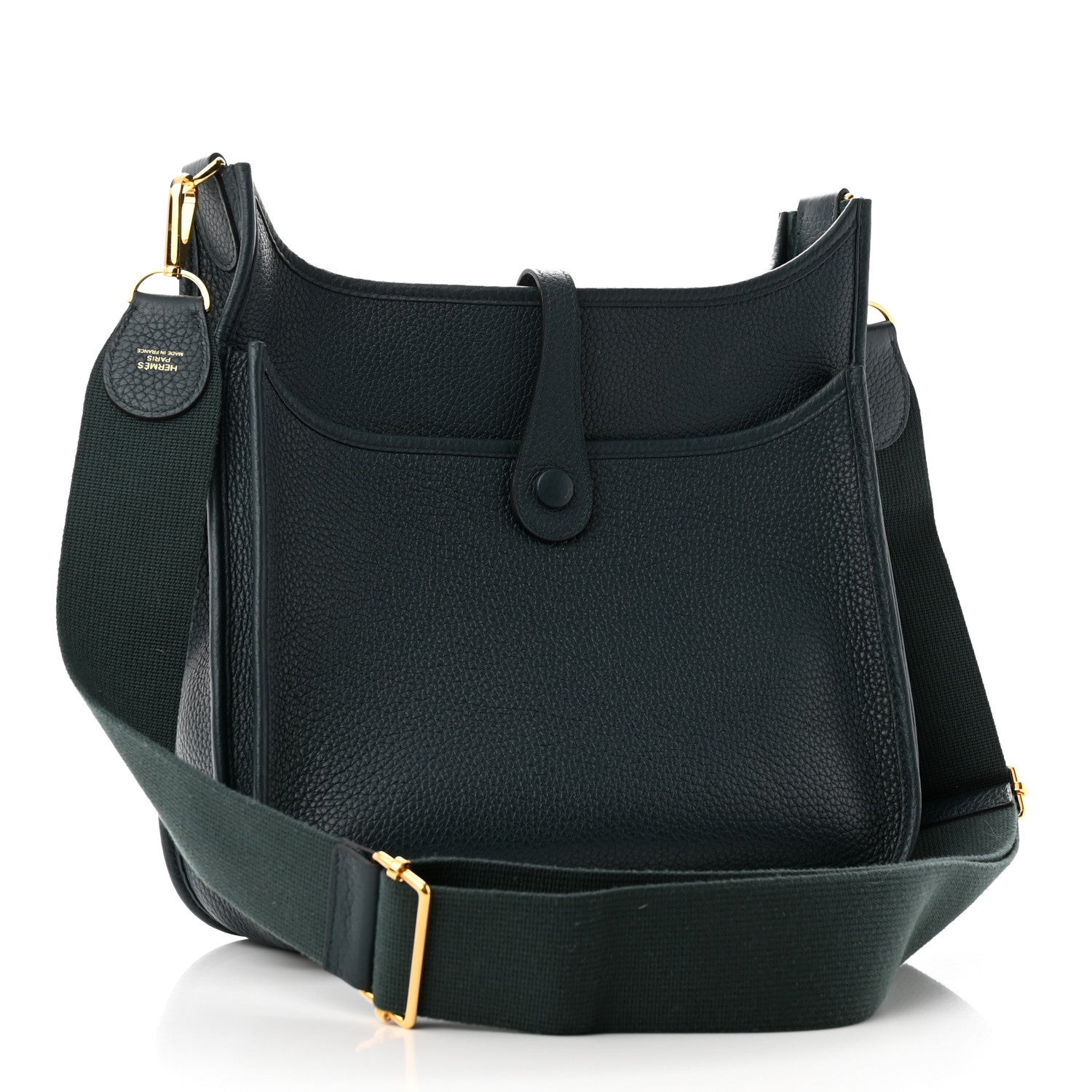 Hermes Taurillon Clemence Evelyne III PM Vert Cypress 3 of 10