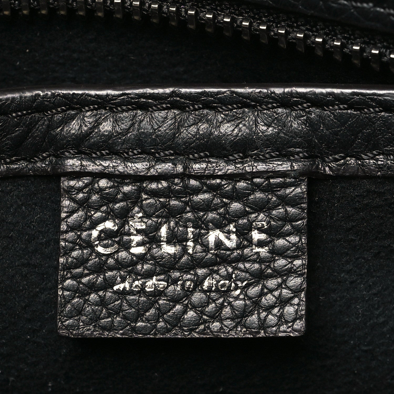 Celine Pebbled Calfskin Nano Luggage Black 1858170 – FASHIONPHILE