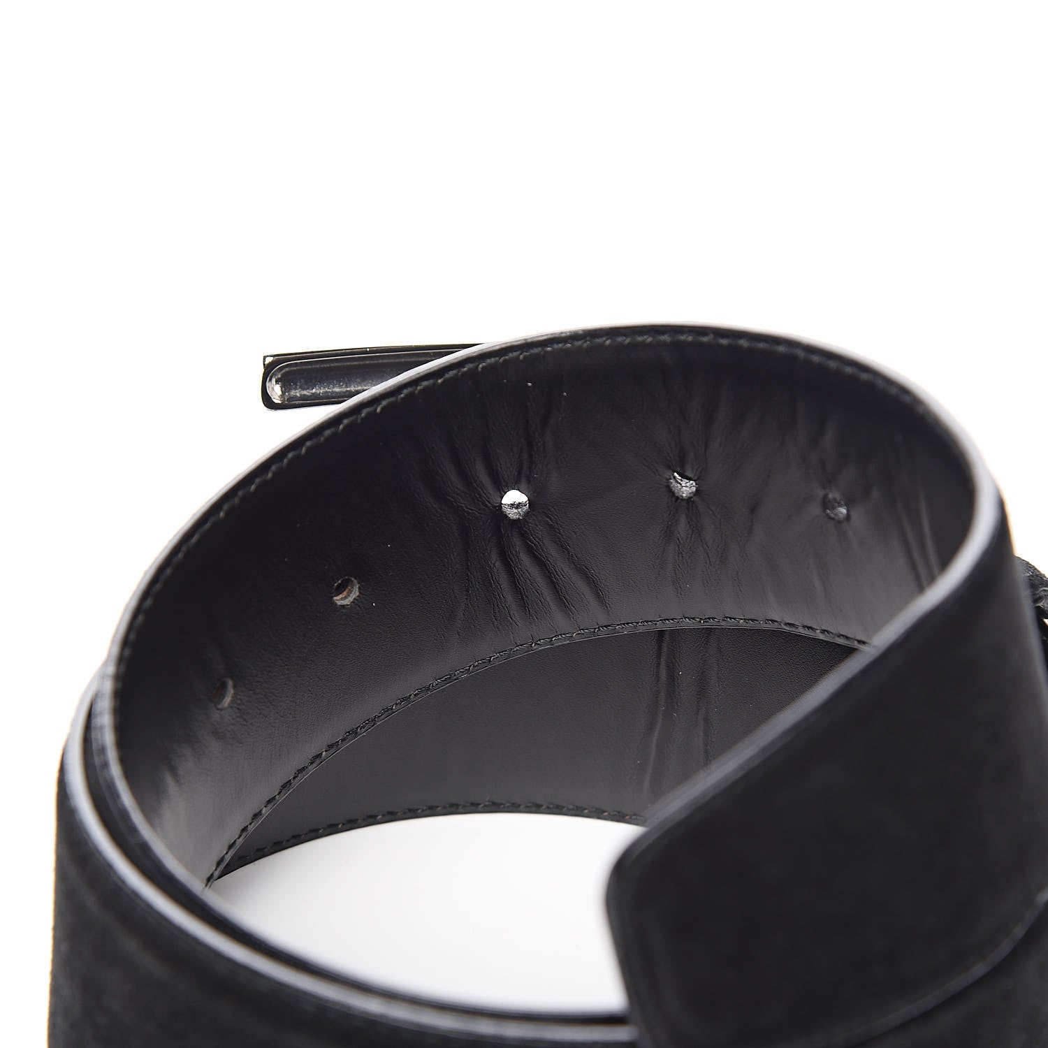 Gucci Suede G Logo Belt 80 32 Black 4 of 6