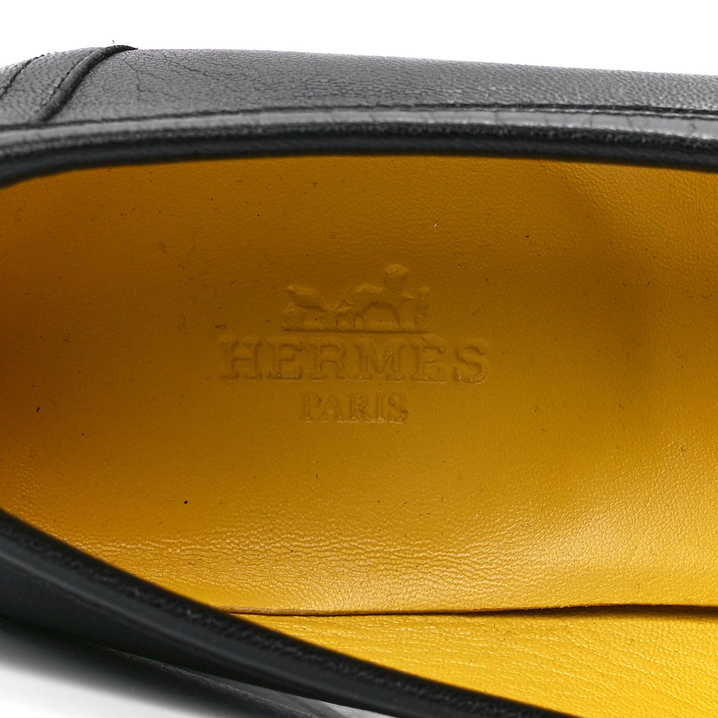Goatskin Womens Paris Loafers 38.5 Black