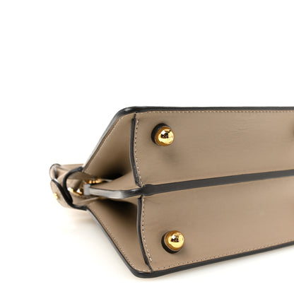 Fendi Shiny Nappa Petite Peekaboo I SEE U Satchel Tortora 9 of 11