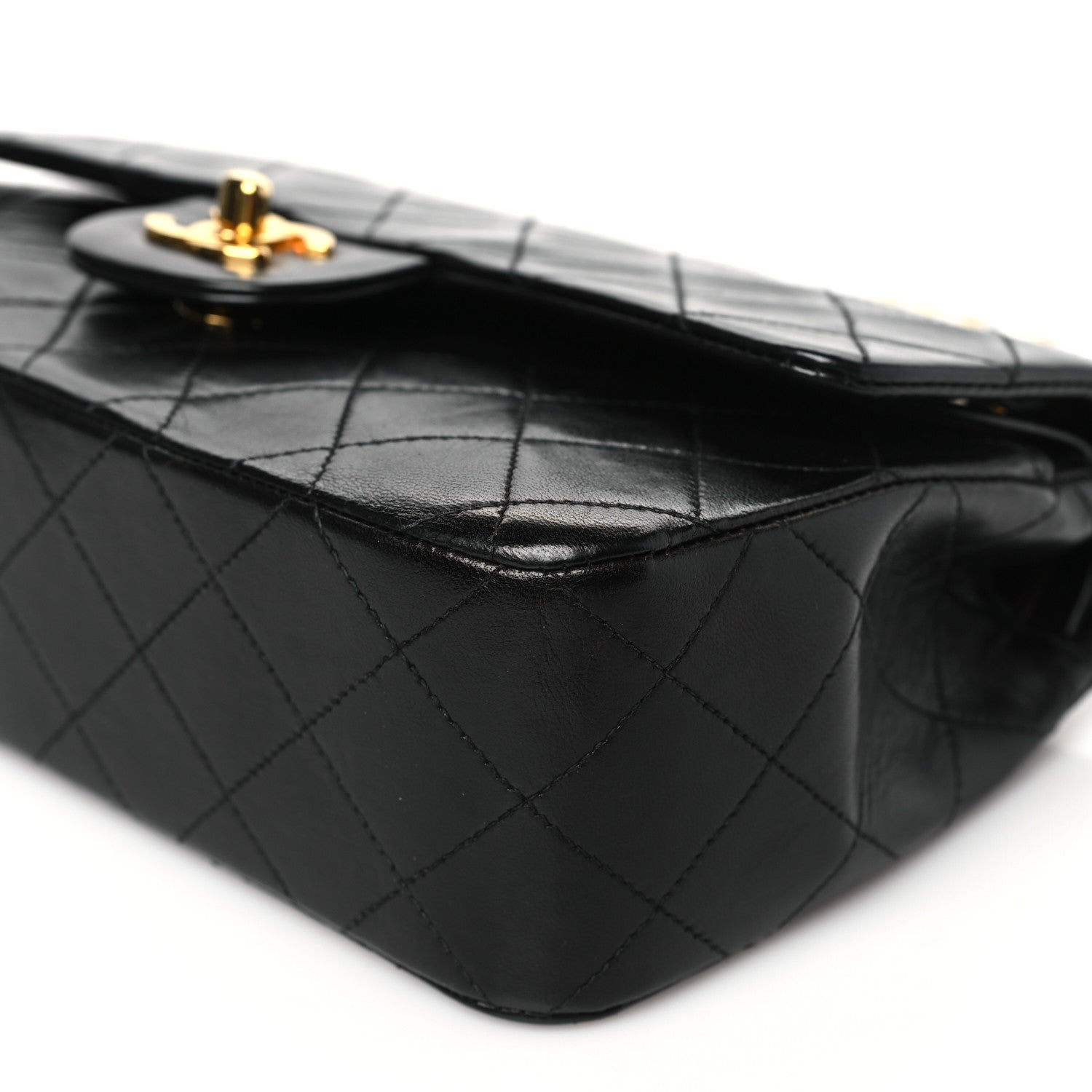 Chanel Lambskin Quilted Small Double Flap Black 10 of 10