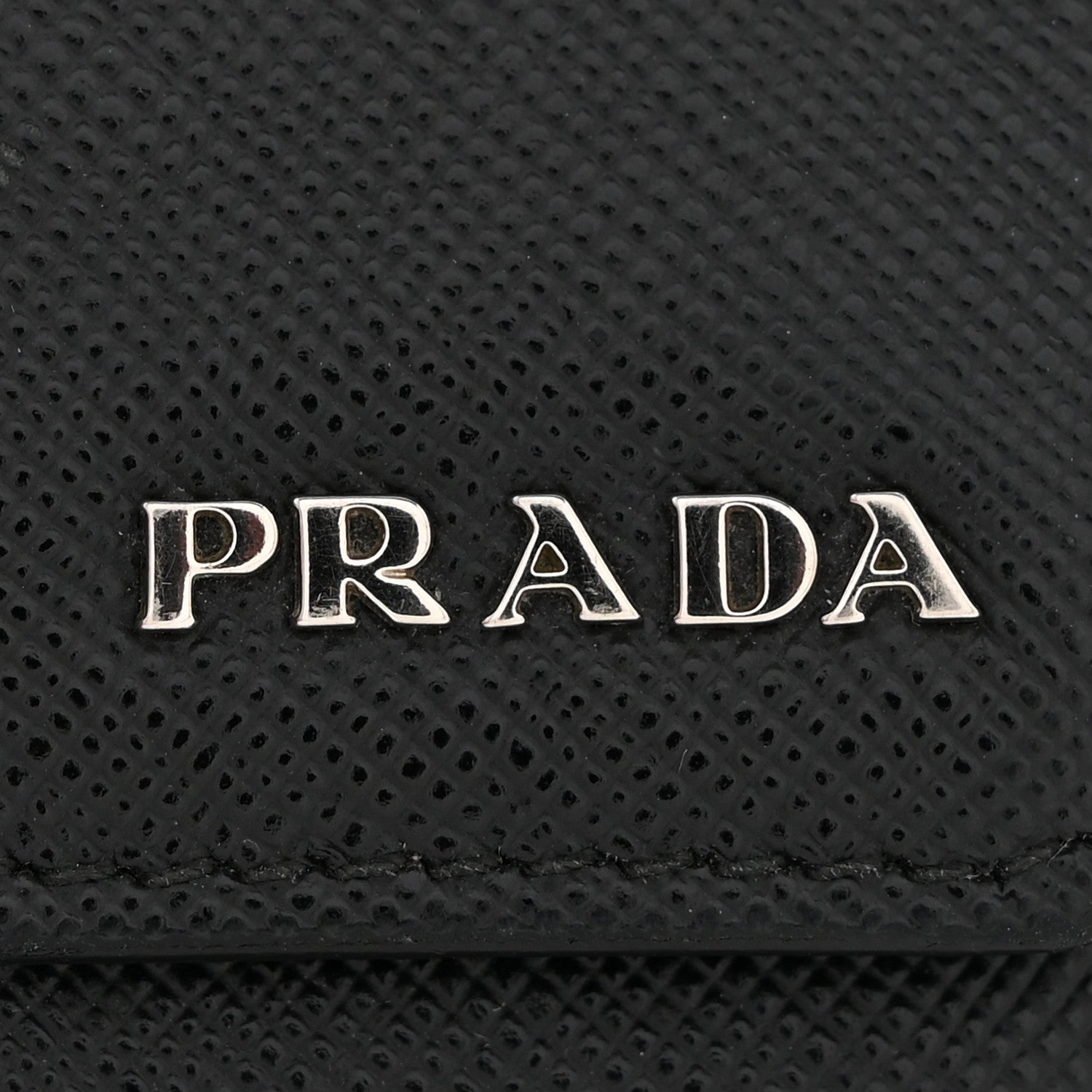 Prada Saffiano Card Holder Black 10 of 12
