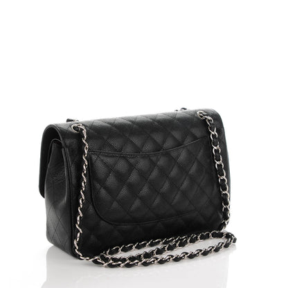 Chanel Caviar Quilted Jumbo Double Flap Black 3 of 7