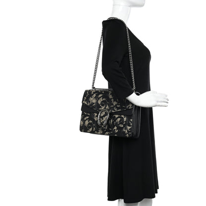 Gucci GG Supreme Monogram Arabesque Medium Dionysus Shoulder Bag Black 2 of 14