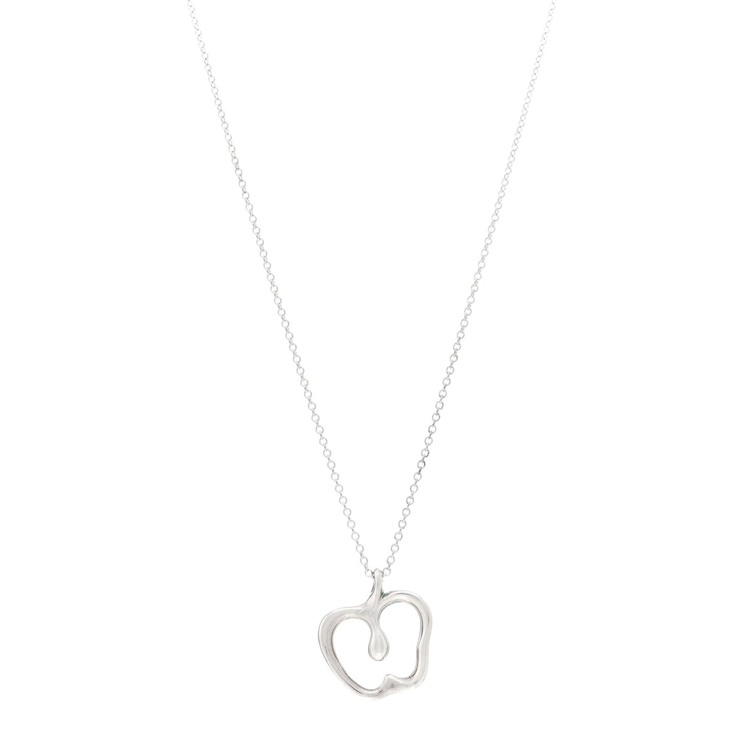 Sterling Silver Elsa Peretti Apple Pendant Necklace