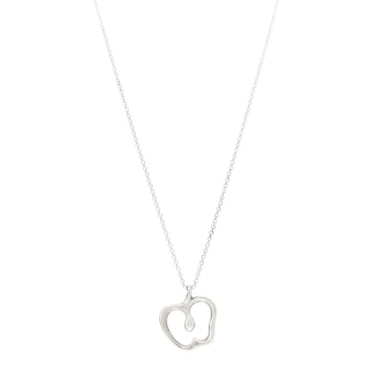 Tiffany Sterling Silver Elsa Peretti Apple Pendant Necklace 1 of 4
