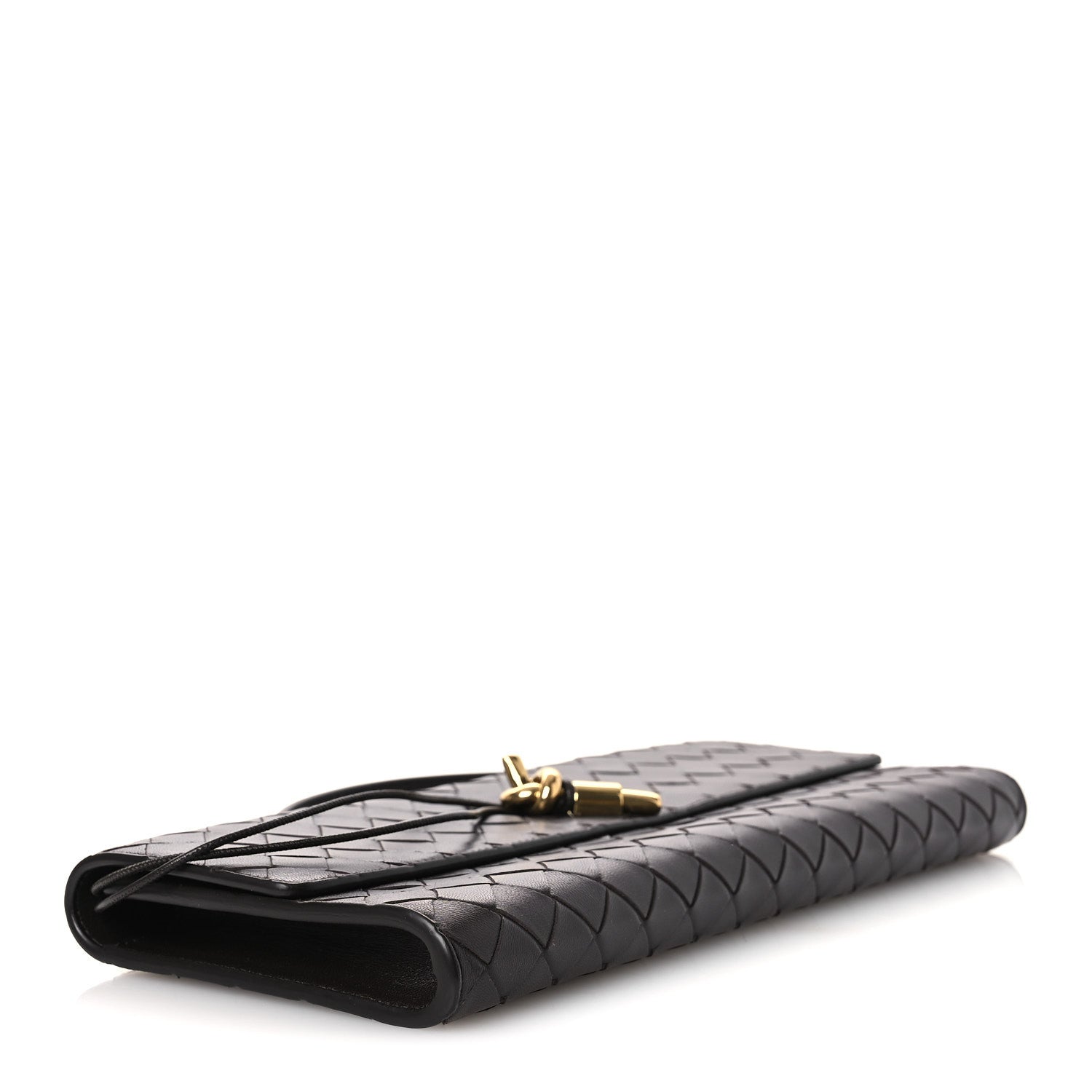 Bottega Veneta Nappa Intrecciato Long Andiamo Top Handle Clutch Fondant 4 of 11
