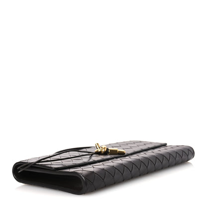 Bottega Veneta Nappa Intrecciato Long Andiamo Top Handle Clutch Fondant 4 of 11