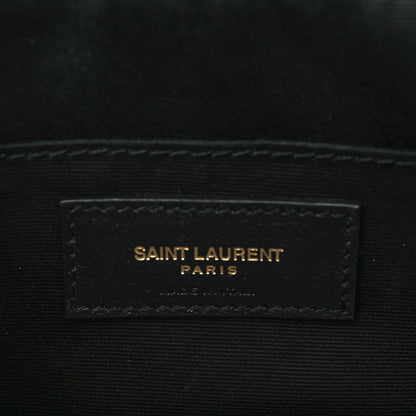 Saint Laurent Calfskin Matelasse Monogram Lou Camera Bag Black 6 of 6