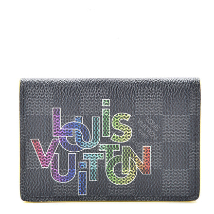 Louis Vuitton Damier Graphite Logo Pocket Organizer Yellow 1 of 9