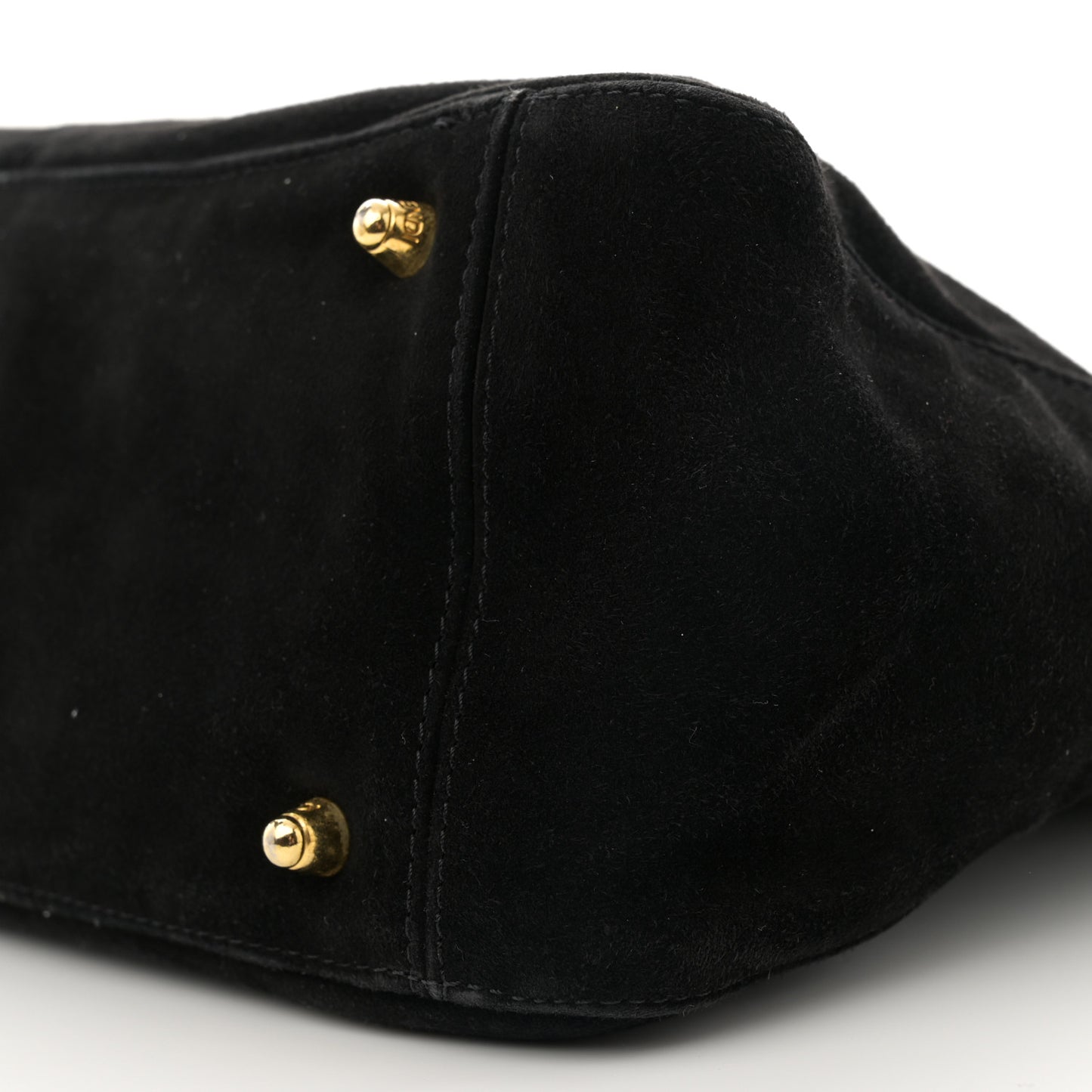 Suede Calfskin Holdall Tote Black