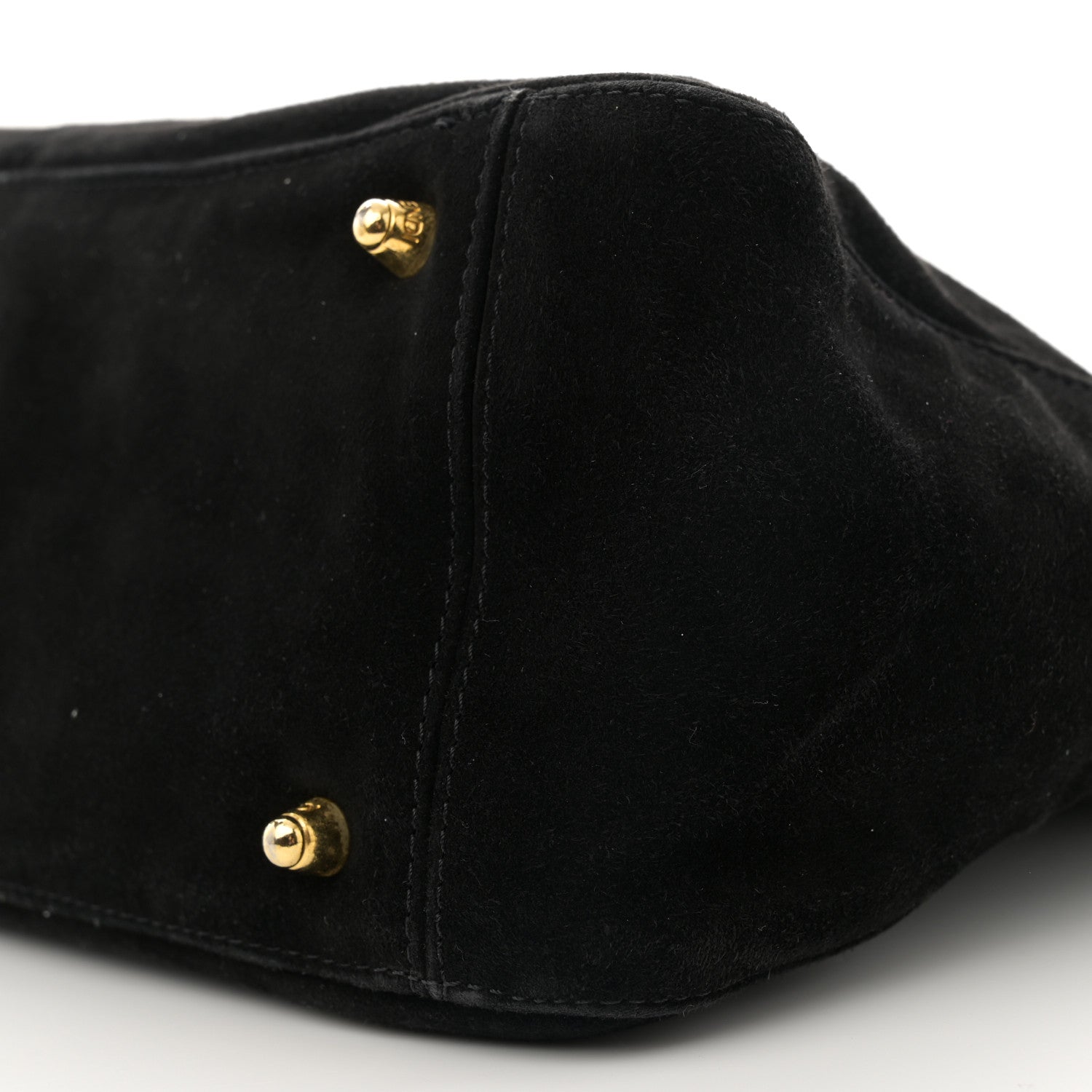 Fendi Suede Calfskin Holdall Tote Black 9 of 11