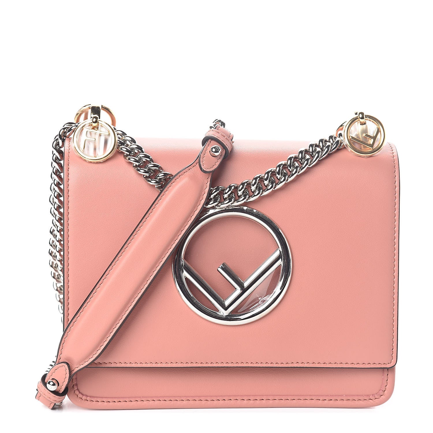 Fendi Vitello Century Opaco F is Fendi Small Kan I Shoulder Bag Macaron 1 of 8